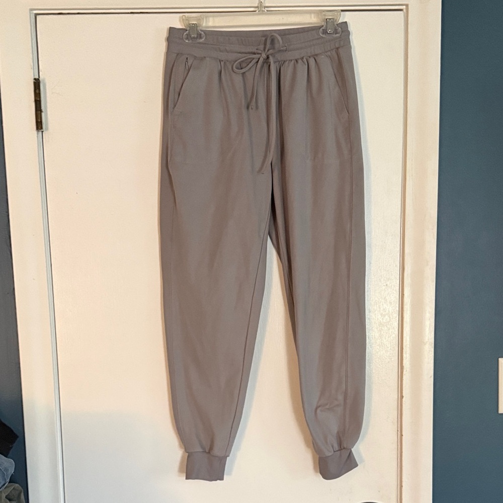 Rachel Zoe Taupe Gray Drawstring Joggers